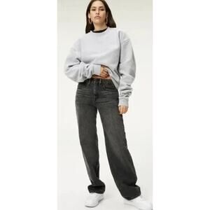 Good American Black Flare & Wide Leg Jeans